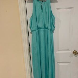 Maxi blue Jennifer Lopez dress